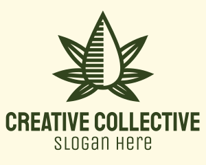 Marijuana Hemp Oil Extract logo design