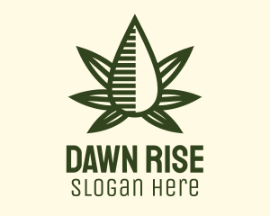 Marijuana Hemp Oil Extract logo design