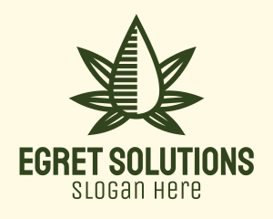 Marijuana Hemp Oil Extract logo design