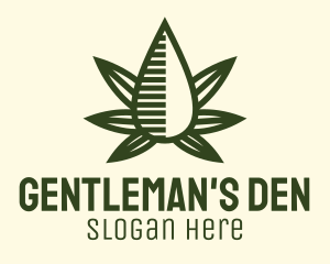 Marijuana Hemp Oil Extract logo design