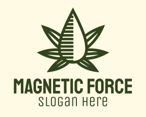 Marijuana Hemp Oil Extract logo design