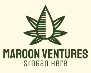 Marijuana Hemp Oil Extract logo design