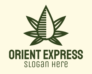 Marijuana Hemp Oil Extract logo design