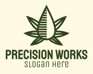 Marijuana Hemp Oil Extract logo design