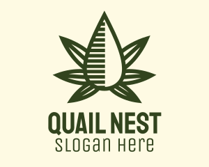 Marijuana Hemp Oil Extract logo design