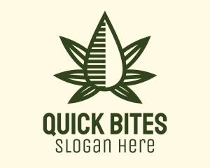 Marijuana Hemp Oil Extract logo design