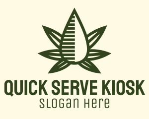 Marijuana Hemp Oil Extract logo design