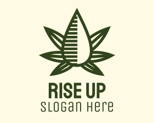 Marijuana Hemp Oil Extract logo design