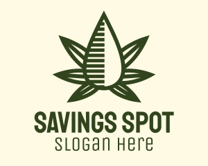 Marijuana Hemp Oil Extract logo design