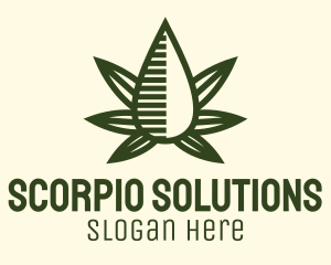 Marijuana Hemp Oil Extract logo design