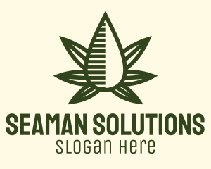 Marijuana Hemp Oil Extract logo design