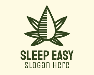 Marijuana Hemp Oil Extract logo design