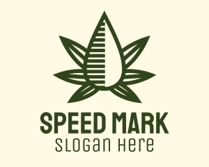 Marijuana Hemp Oil Extract logo design