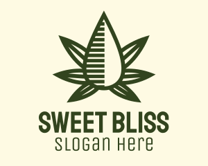 Marijuana Hemp Oil Extract logo design