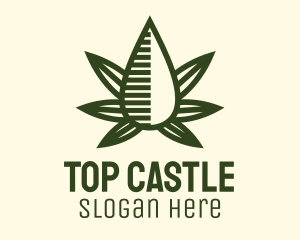 Herbal - Marijuana Hemp Oil Extract logo design