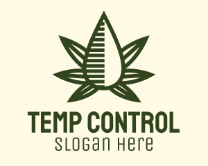 Marijuana Hemp Oil Extract logo design