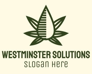 Marijuana Hemp Oil Extract logo design