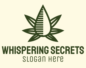 Marijuana Hemp Oil Extract logo design