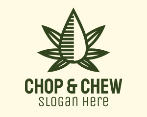 Marijuana - Marijuana Hemp Oil Extract logo design
