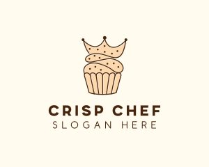 Cupcake Mix Crown logo design