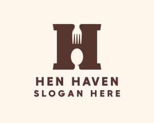 Restaurant Letter H logo design