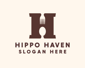 Restaurant Letter H logo design