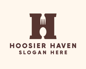 Restaurant Letter H logo design