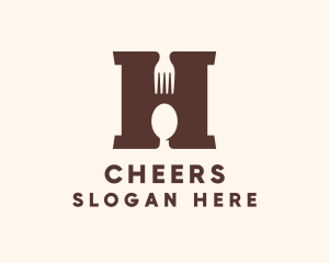 Food Vlogger - Restaurant Letter H logo design