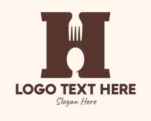Hungry - Restaurant Letter H logo design