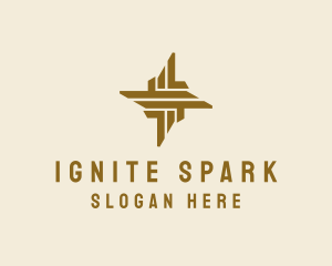 Spark - Ninja Line Star logo design