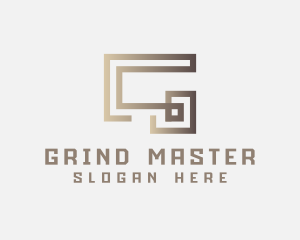 Elegant Modern Labyrinth Letter G logo design