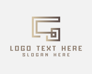 Geometric - Elegant Modern Labyrinth Letter G logo design