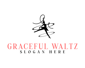 Waltz - Ballerina Theater Performer logo design