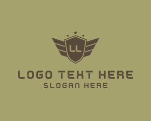 Military - Military Rank Insignia Shield logo design