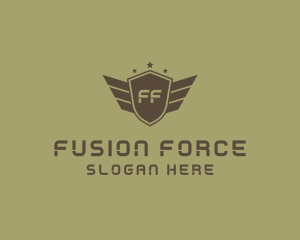 Military Rank Insignia Shield logo design