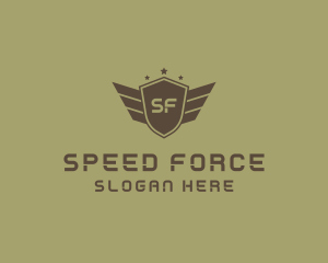 Military Rank Insignia Shield logo design