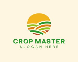 Farming Crops Field logo design