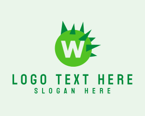 Viral - Spiky Germ Virus logo design