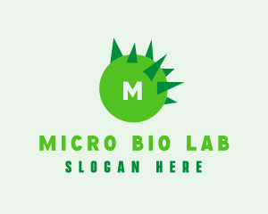 Microbiologist - Spike Virus Infection logo design