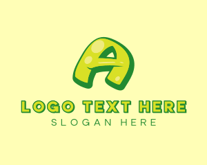Glossy - Graphic Gloss Letter A logo design