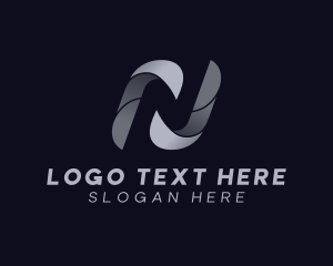 Initial - Creative Advertising Letter N logo design