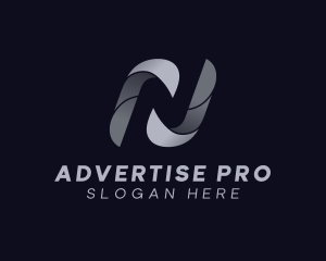 Advertising - Creative Advertising Letter N logo design