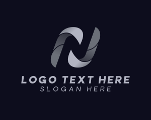 Letter N - Creative Advertising Letter N logo design