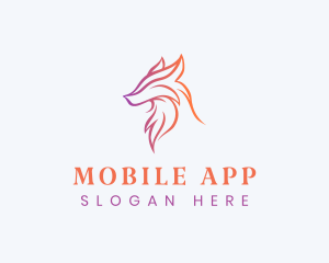 Elegant Wolf Head Logo