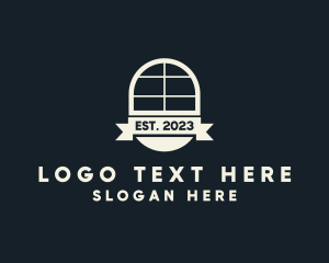 Shelf - Arch Window Badge logo design