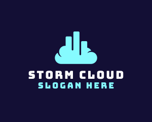 Cloud Building Sky logo design