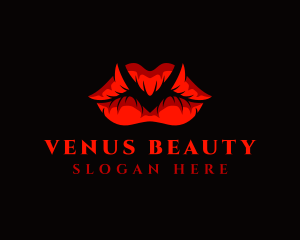 Beautiful Seductive Lips logo design