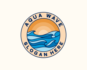 Beach Wave Resort logo design