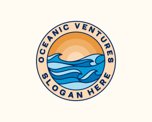 Beach Wave Resort logo design