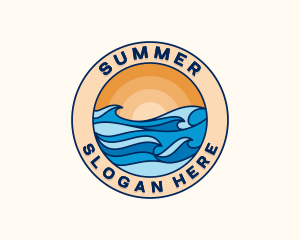 Beach Wave Resort logo design